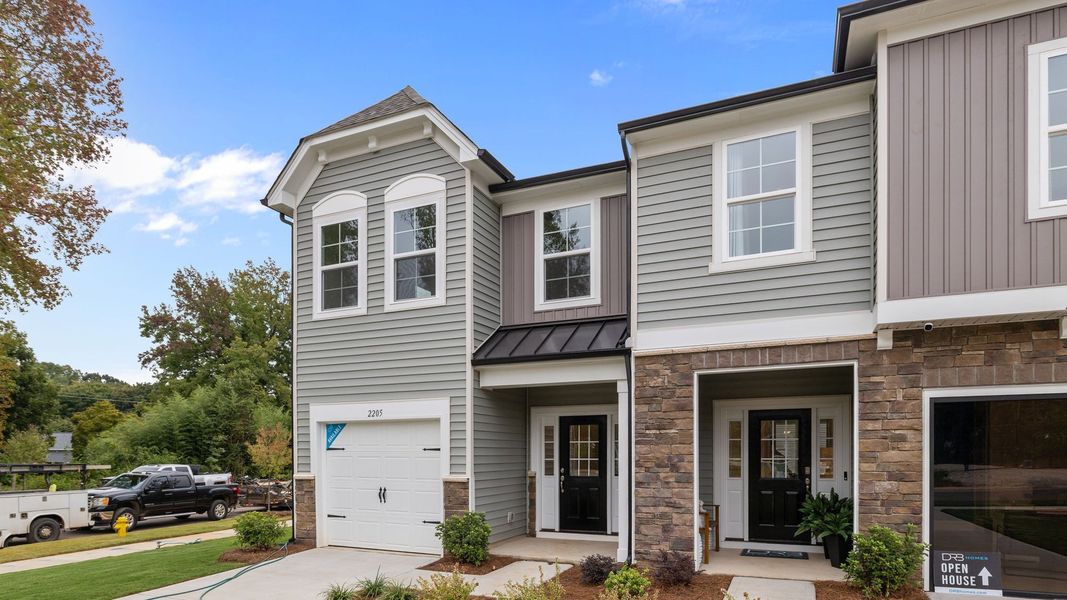 Exterior details and patio area of a home in Leigh Park, Charlotte (Image 1).