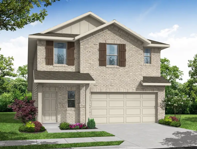 Representative exterior photo of a completed home built from the Sequoia by Impression Homes in Churchill, Anna, TX (Image 2). Representative exterior photo of a completed home built from the Sequoia by Impression Homes in Churchill, Anna, TX (Image 2).