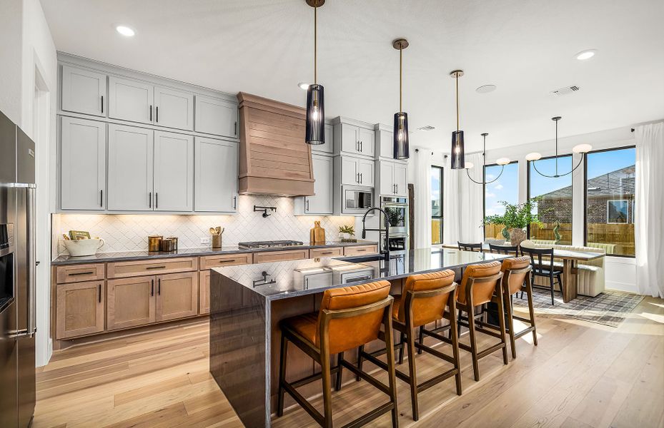 Sunlit Kitchen with Eat-In Island Sunlit Kitchen with Eat-In Island