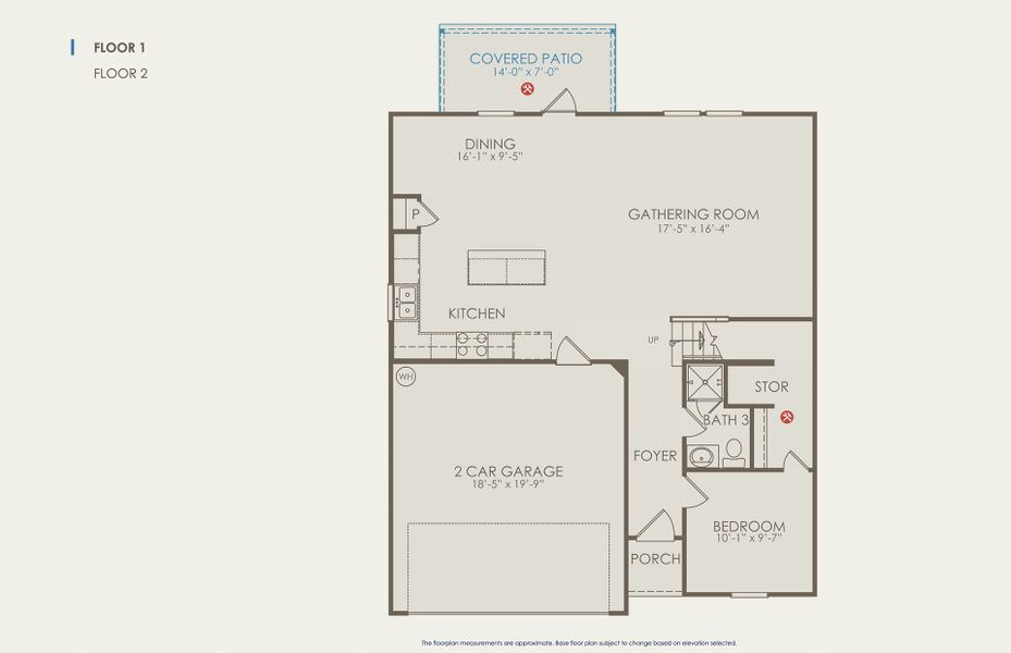 Sandalwood Floor Plan, Quick Move-In Home, Floor 1