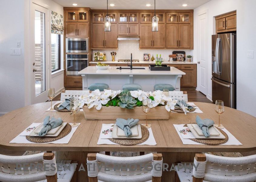 Furnished interior view inside a new home in ARTAVIA, Conroe (Image 8).