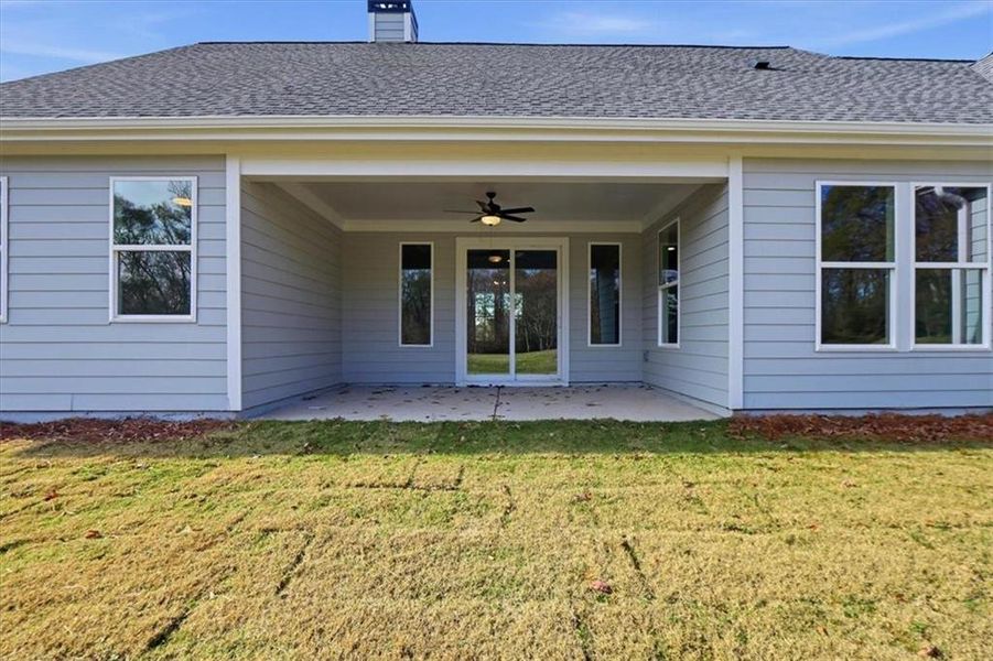 Exterior details and patio area of a home in , Statham (Image 4).