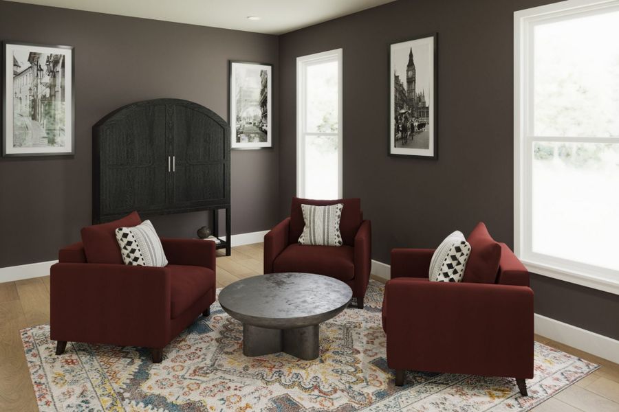 Representative furnished interior of a home built from the Carrington by Fischer Homes in Stonehaven, Hoschton (Image 6).