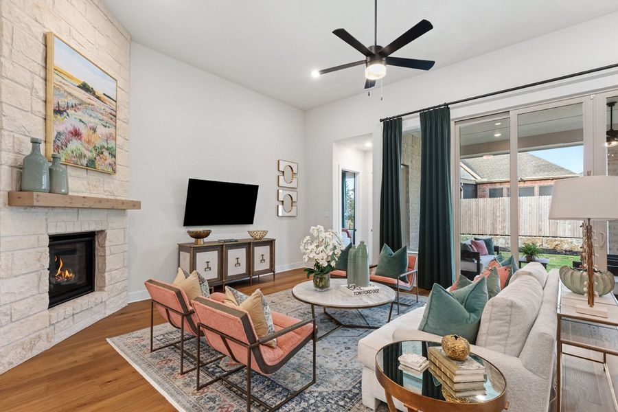 Representative Family Room - some options shown Representative Family Room - some options shown