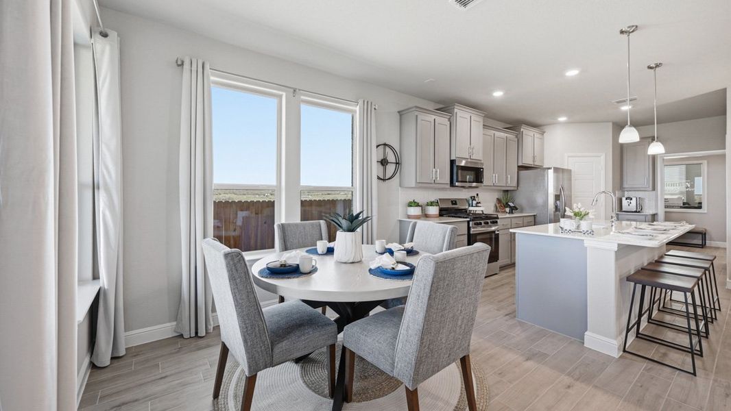 Furnished interior view inside a new home in Bluestem, Rhome (Image 13).