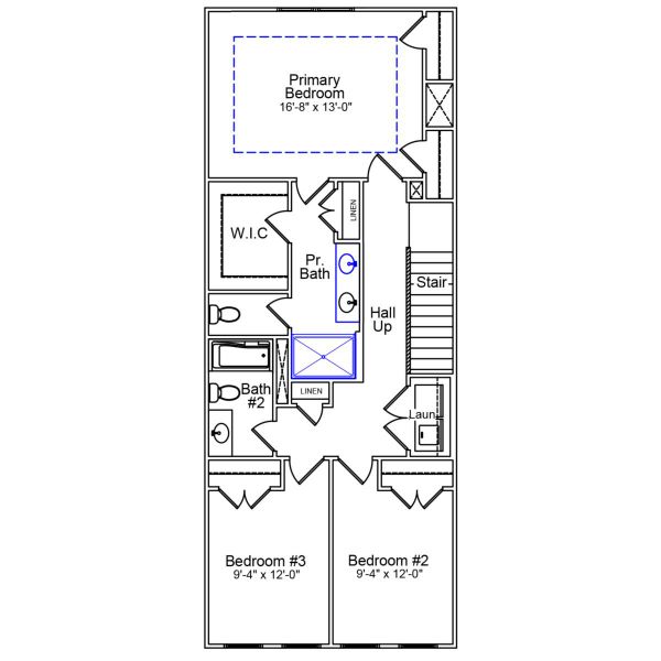 2D floor plan layout of this home in Sloan Station, Charlotte, NC (Image 3).