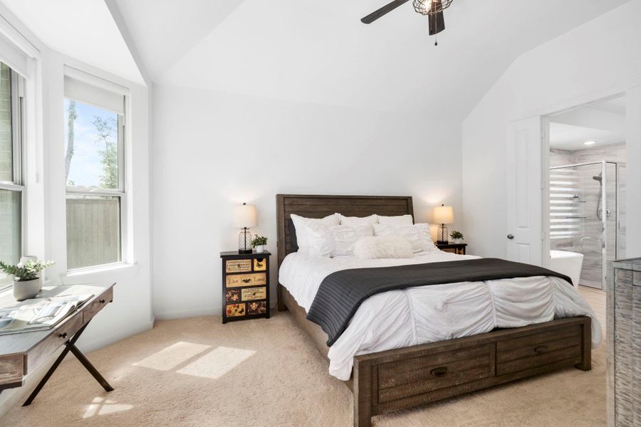 Spacious, primary bedroom accommodates oversized furniture Spacious, primary bedroom accommodates oversized furniture