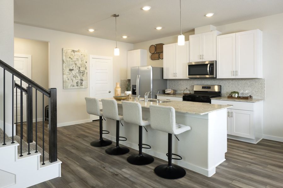 Furnished interior view inside a new home in Parkway Commons - City Series, Missouri City (Image 9).