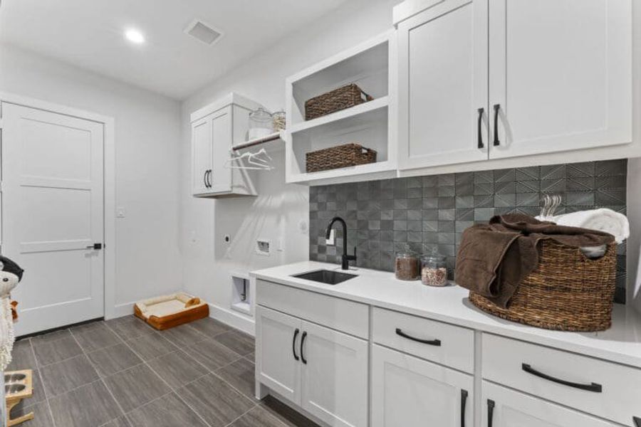 new build homes magnolia modern laundry room