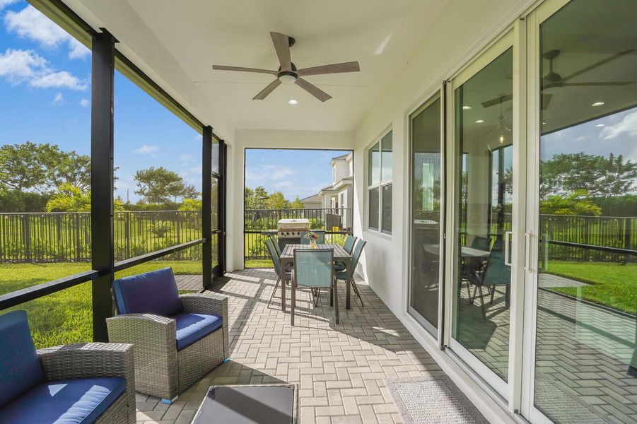Exterior details and patio area of a home in , Westlake (Image 24).