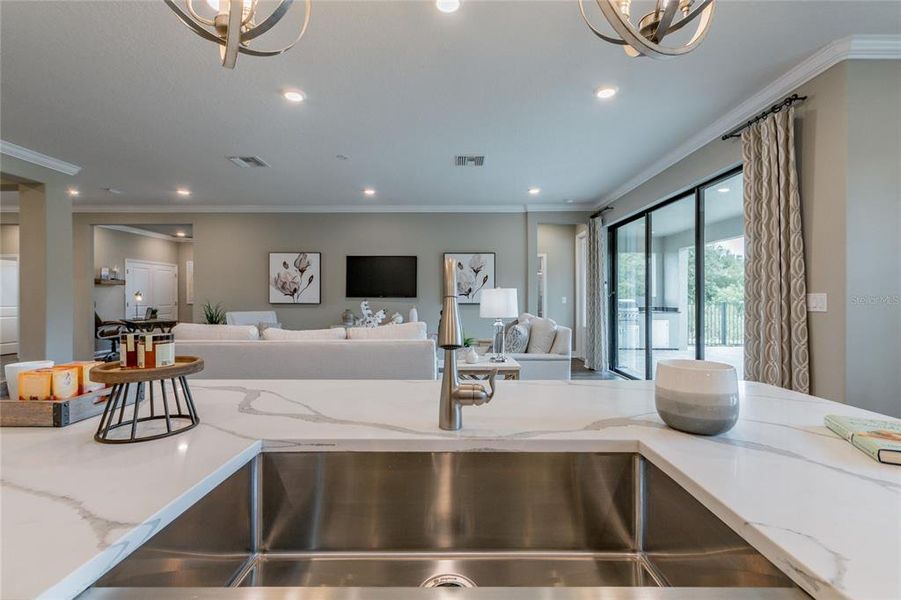Furnished interior view inside a new home in , Tarpon Springs (Image 34).