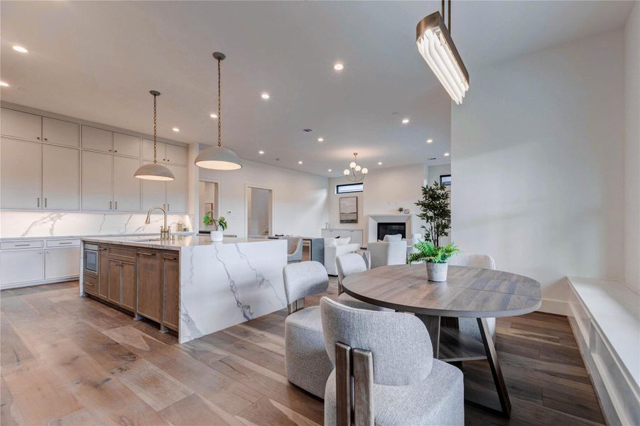 Furnished interior view inside a new home in , Houston (Image 11).