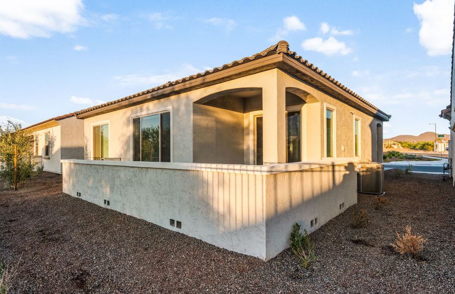 Exterior details and patio area of a home in Sun City Festival, Buckeye (Image 3). Exterior details and patio area of a home in Sun City Festival, Buckeye (Image 3).