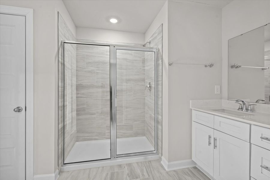 Furnished interior view inside a new home in Creek Ridge - Heritage Collection, Spartanburg (Image 7).