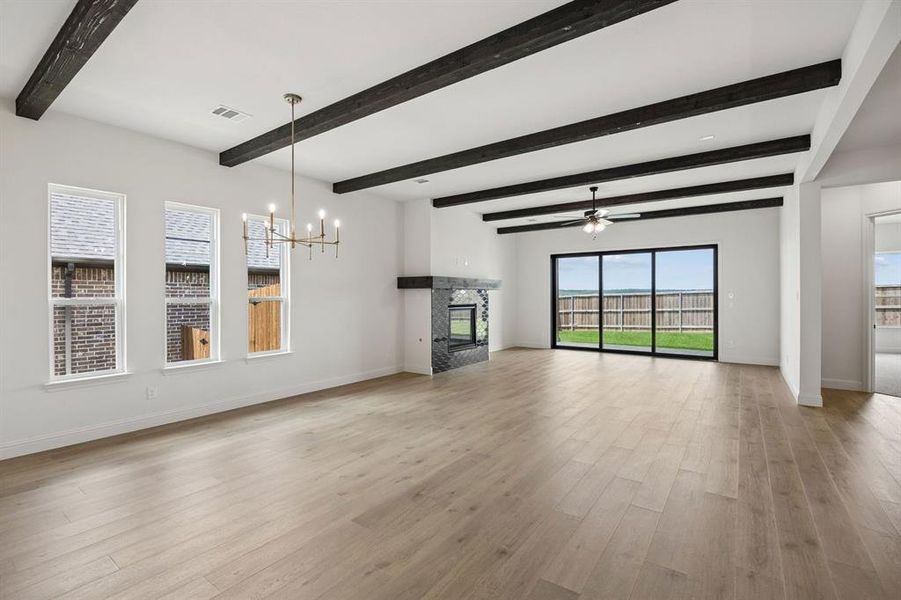 Spacious, unfurnished interior of a new home in Country Lakes, Denton (Image 9). Spacious, unfurnished interior of a new home in Country Lakes, Denton (Image 9).