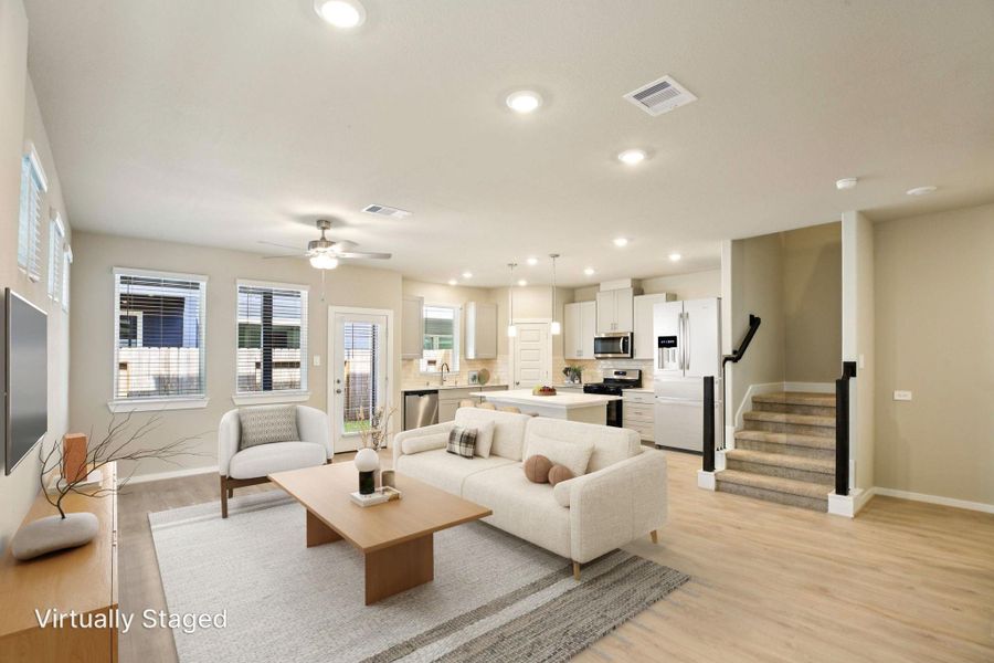 Photo is not of the actual home, but is an inspirational photo of builder’s model home and may depict options, furnishings, and/or decorator features that are not included