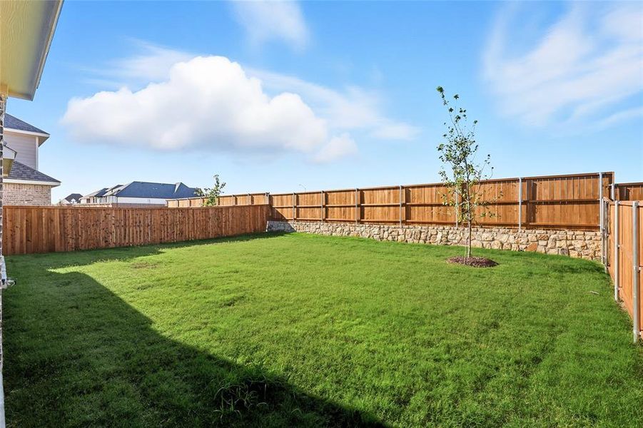 View of fenced backyard View of fenced backyard
