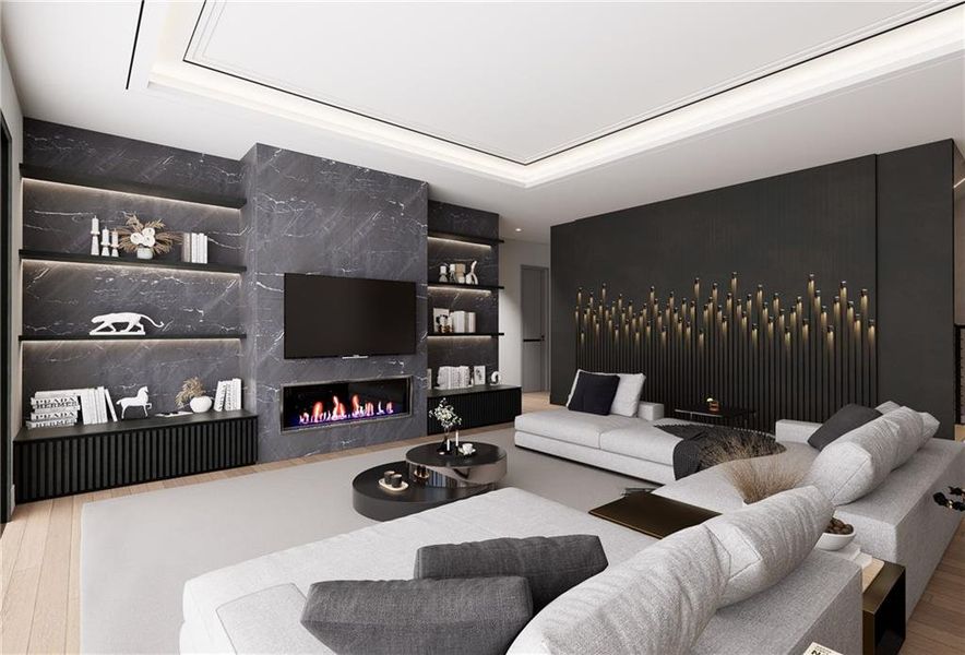 Furnished interior view inside a new home in , Atlanta (Image 27).