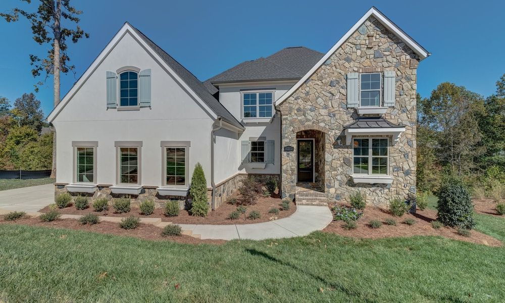 Representative exterior photo of a completed home built from the Huntley by Classica Homes in Riverchase Estates, Lancaster, SC (Image 27).