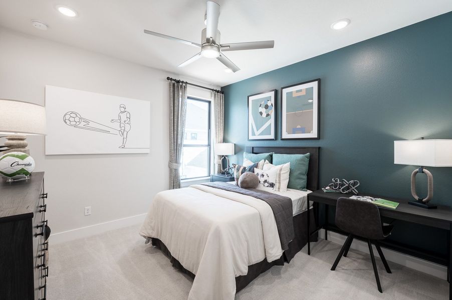 Furnished interior view inside a new home in Harvest Green 75′, Richmond (Image 39).