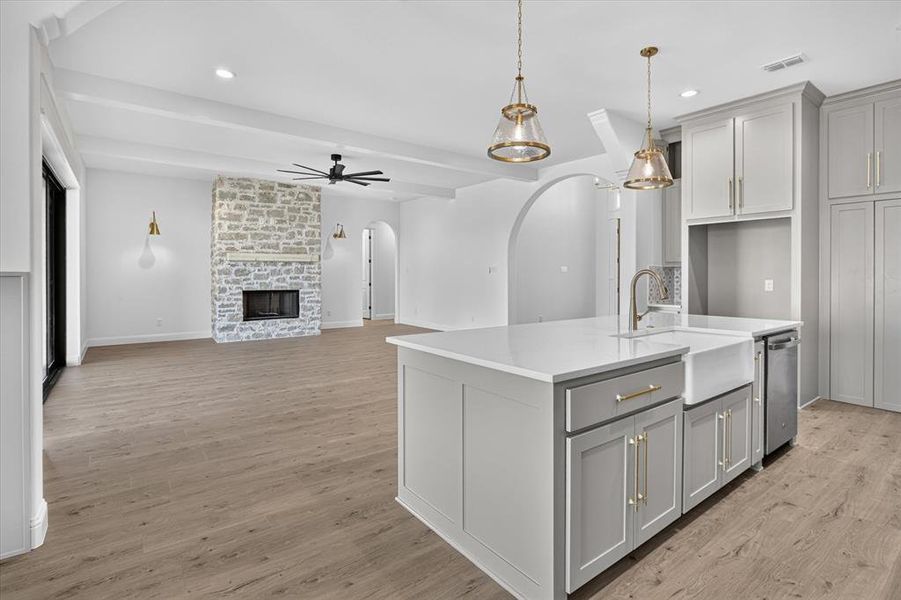 Furnished interior view inside a new home in , Godley (Image 7).