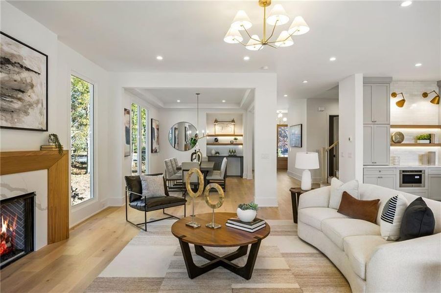 Furnished interior view inside a new home in , Chamblee (Image 7).