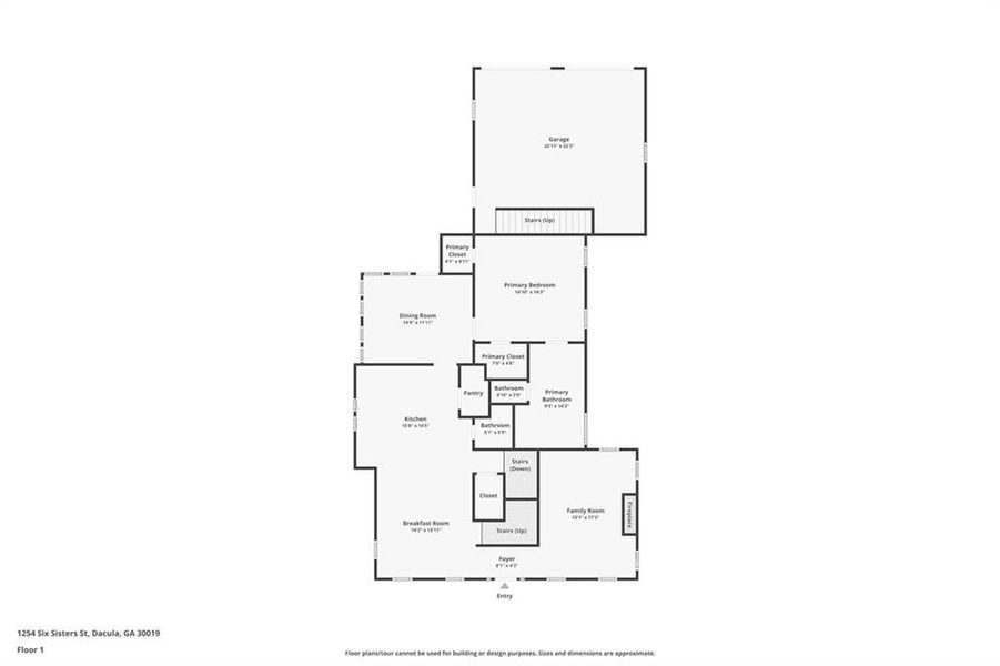 2D floor plan layout of this home in , Dacula, GA (Image 5).