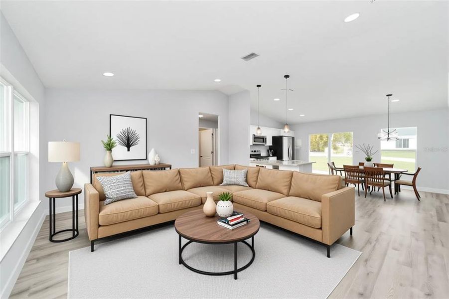 Furnished interior view inside a new home in , Ocala (Image 5).