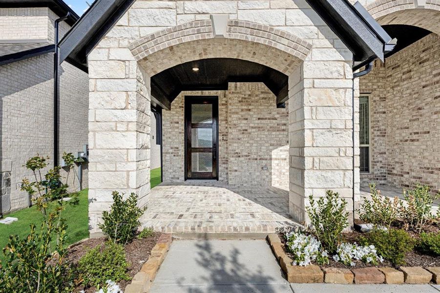 Exterior details and patio area of a home in Devonshire, Forney (Image 3).