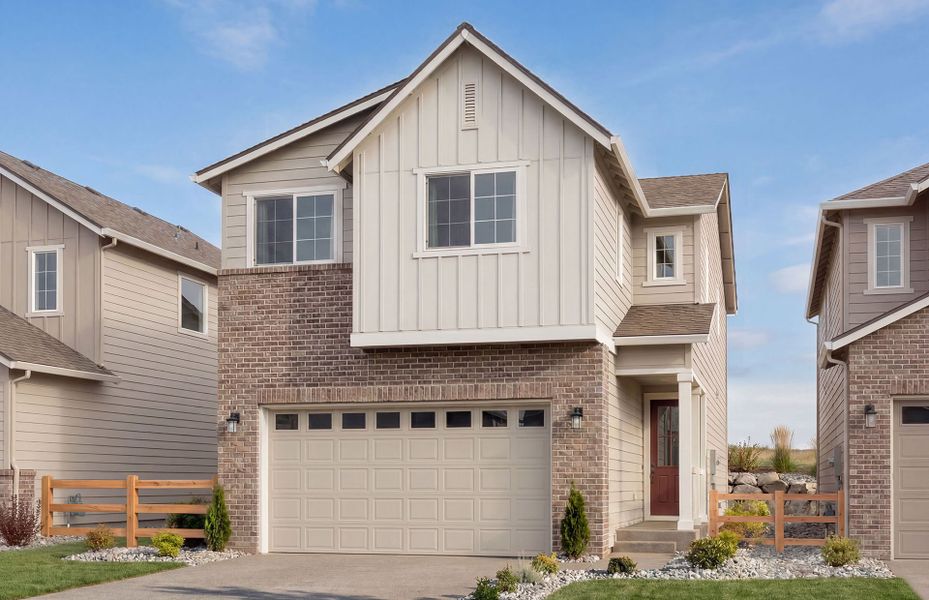 Representative exterior photo of a completed home built from the Whitney by Pulte Homes in Strata, Dacono, CO (Image 1). Representative exterior photo of a completed home built from the Whitney by Pulte Homes in Strata, Dacono, CO (Image 1).