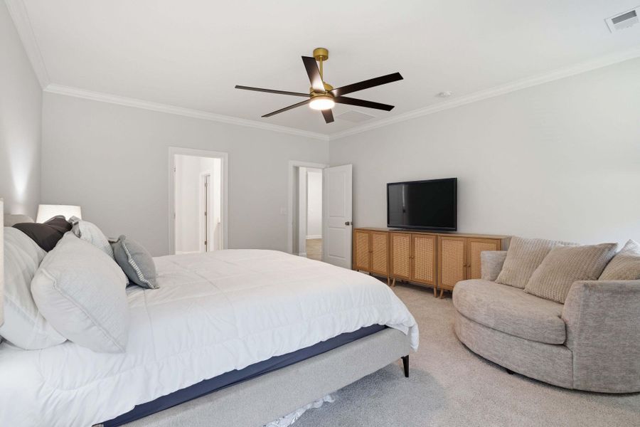 Furnished interior view inside a new home in Tidewater at Lakes of Cane Bay, Summerville (Image 33).