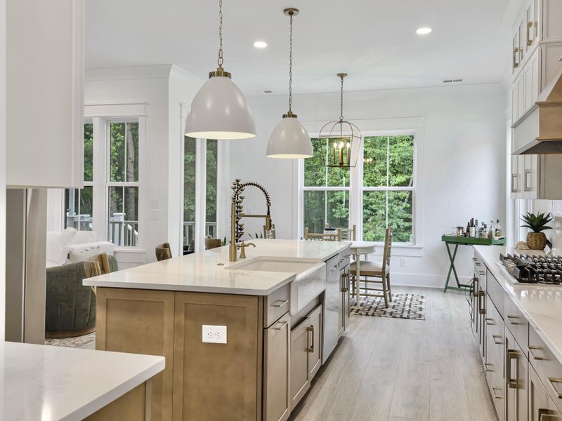 Furnished interior view inside a new home in Overlook at Copahee Sound, Awendaw (Image 39).
