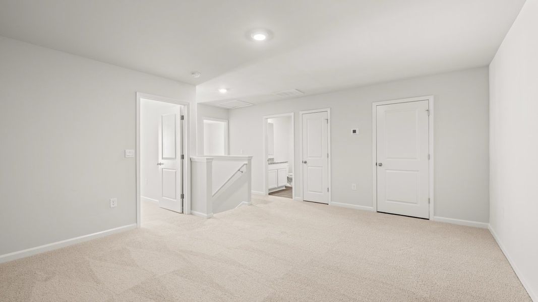 Spacious, unfurnished interior of a new home in Byrd Village, Graniteville (Image 23).