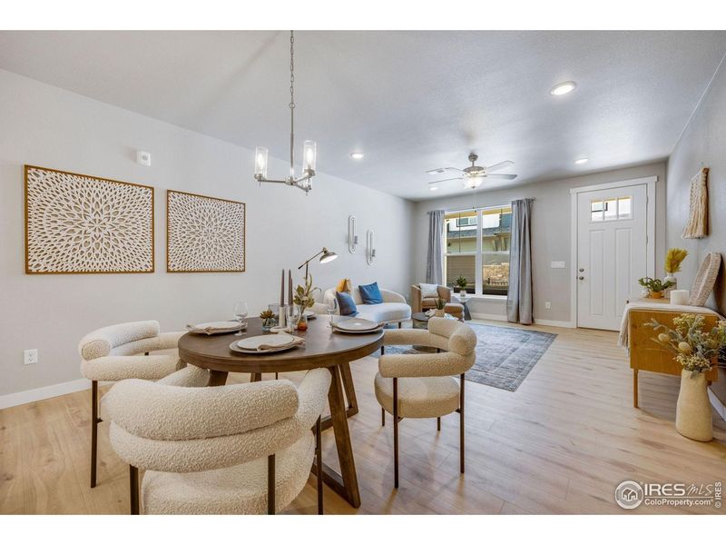 Furnished interior view inside a new home in Northfield at Old Town - Vista Collection, Fort Collins (Image 10).