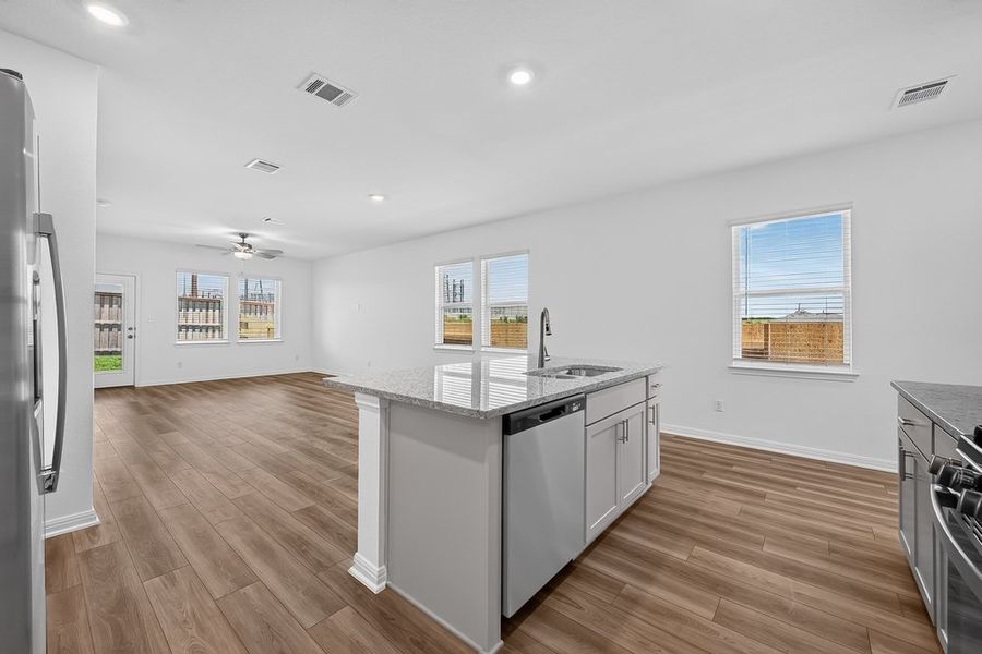 Furnished interior view inside a new home in Sunfield, Buda (Image 12).