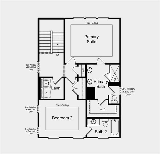 2D floor plan layout of this home in Somerset at Veterans Memorial, Mableton, GA (Image 5).