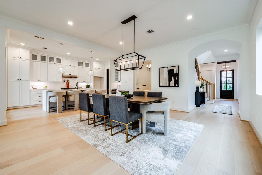 Furnished interior view inside a new home in , Houston (Image 8).