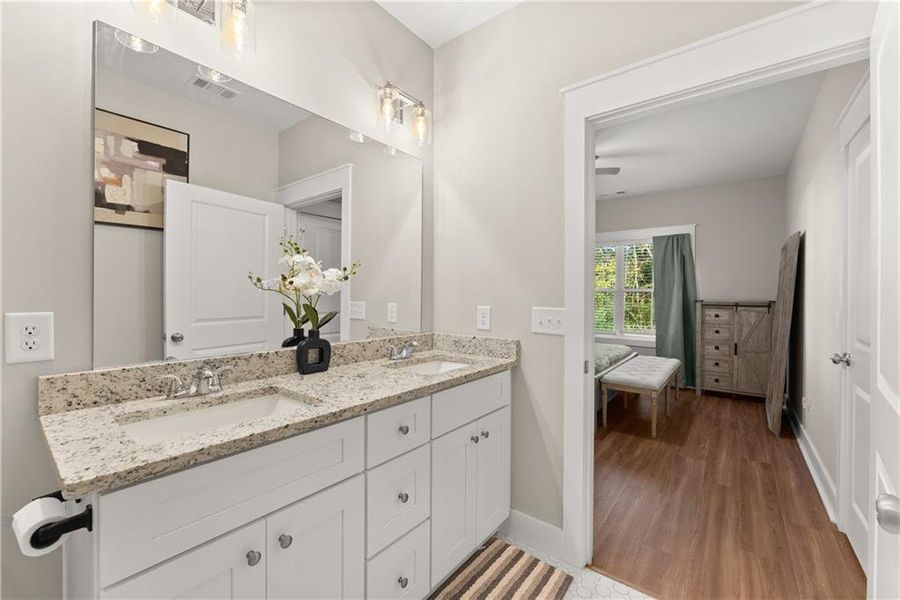 Furnished interior view inside a new home in , Cleveland (Image 9).