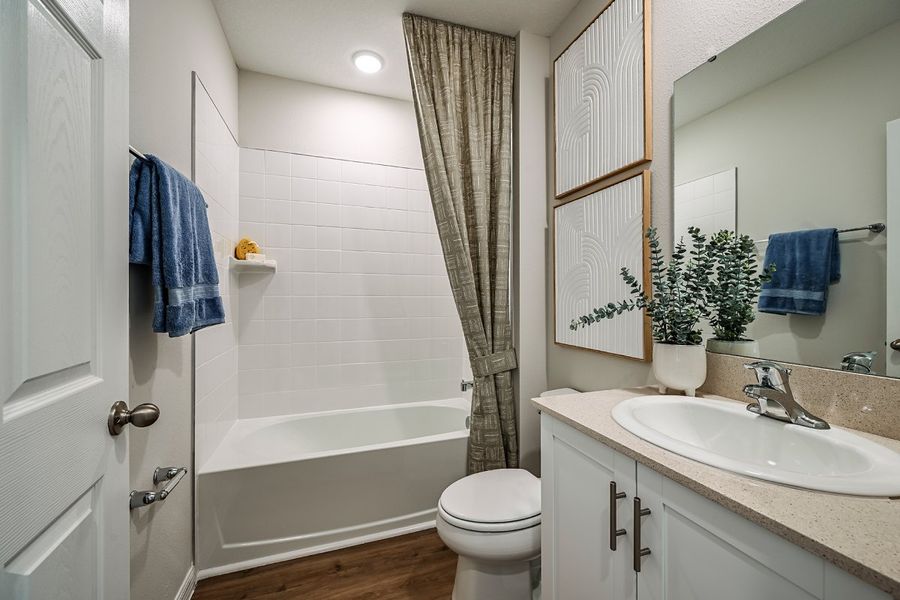Furnished interior view inside a new home in Scenic Terrace, Haines City (Image 15).
