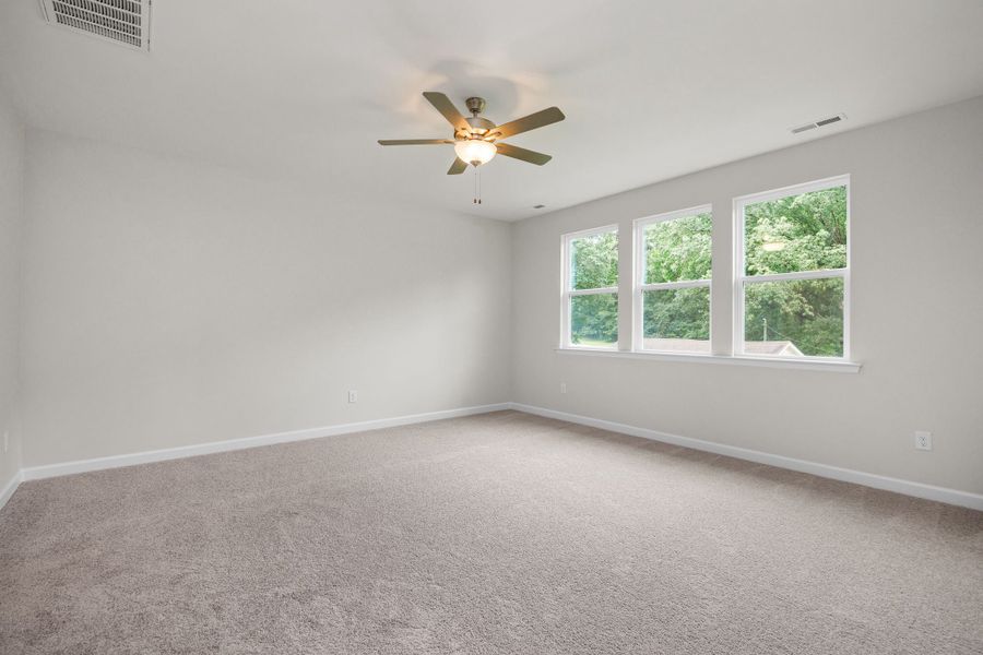 Representative unfurnished interior of a home built from the The Aspen by Davidson Homes LLC in Wendell Ridge, Wendell (Image 32). Representative unfurnished interior of a home built from the The Aspen by Davidson Homes LLC in Wendell Ridge, Wendell (Image 32).