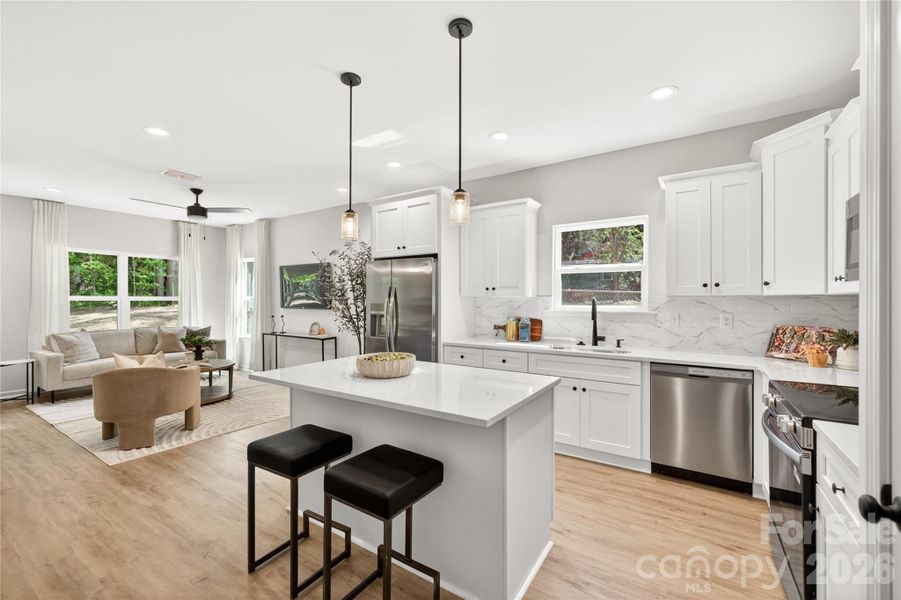 Furnished interior view inside a new home in , Mooresville (Image 8).