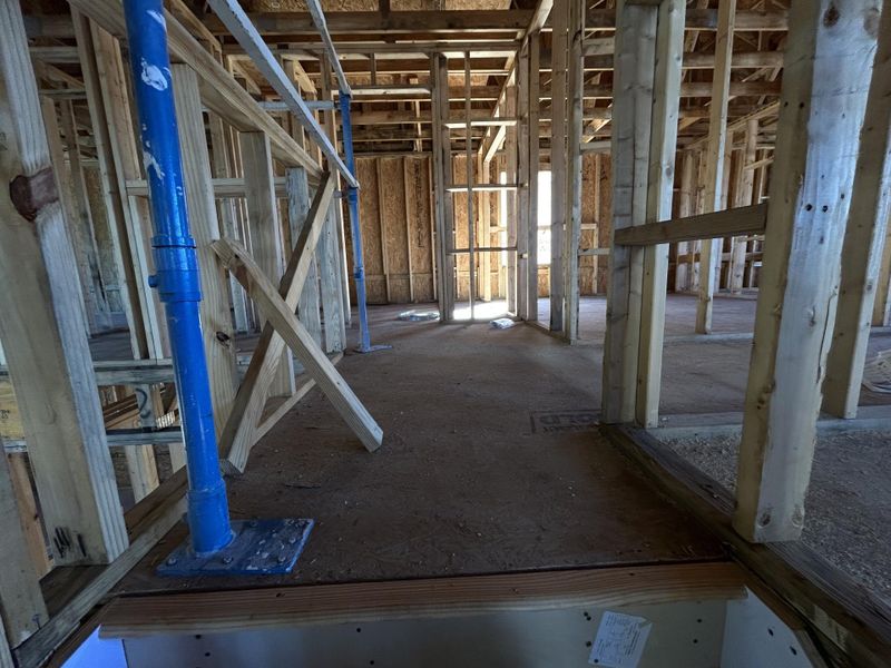 In-progress construction of a new home in Tea Farm: Presidents Series, Ravenel, SC (Image 76).