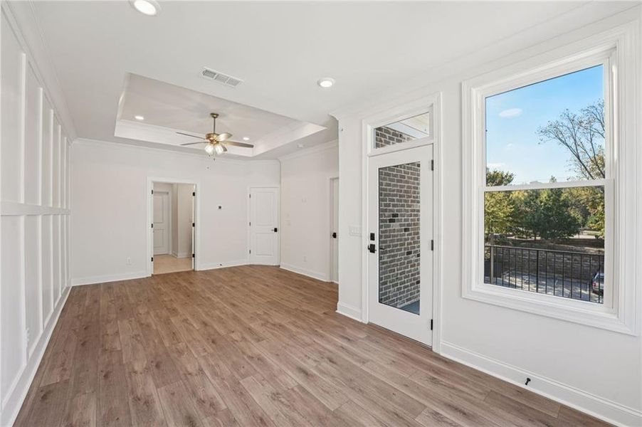 Spacious, unfurnished interior of a new home in Towns on Thompson, Alpharetta (Image 48).