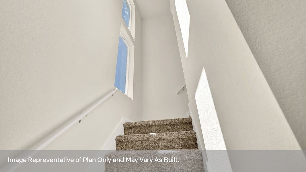 Representative unfurnished interior of a home built from the The Kendall by D.R. Horton in Paramount, Kyle (Image 26). Representative unfurnished interior of a home built from the The Kendall by D.R. Horton in Paramount, Kyle (Image 26).