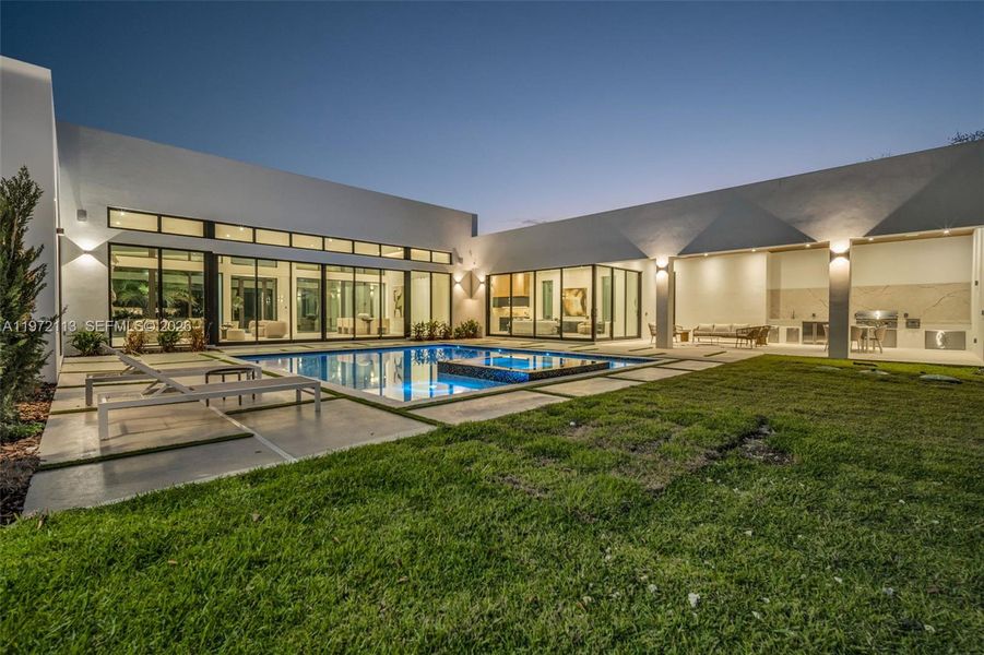 Exterior details and patio area of a home in , Miami (Image 27). Exterior details and patio area of a home in , Miami (Image 27).