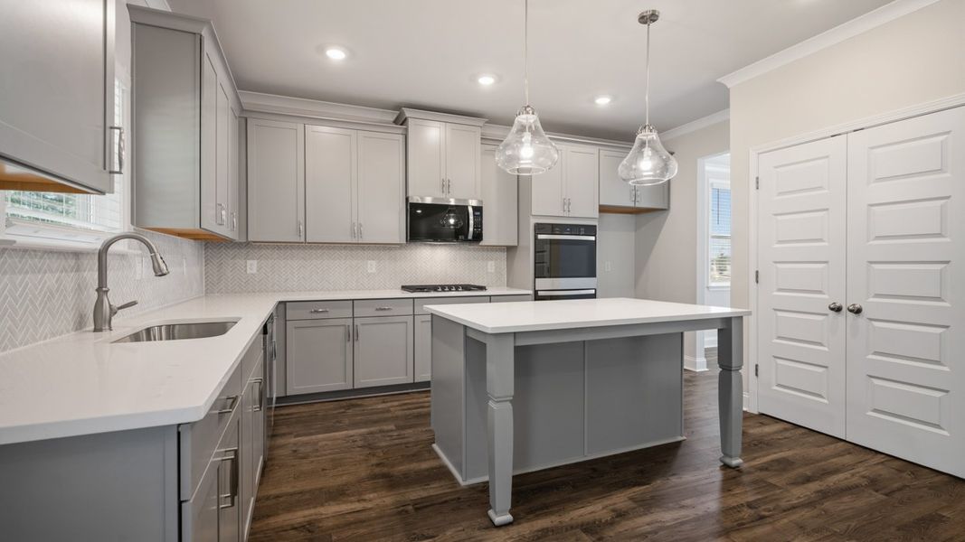 Furnished interior view inside a new home in Heritage Pointe, Senoia (Image 3).
