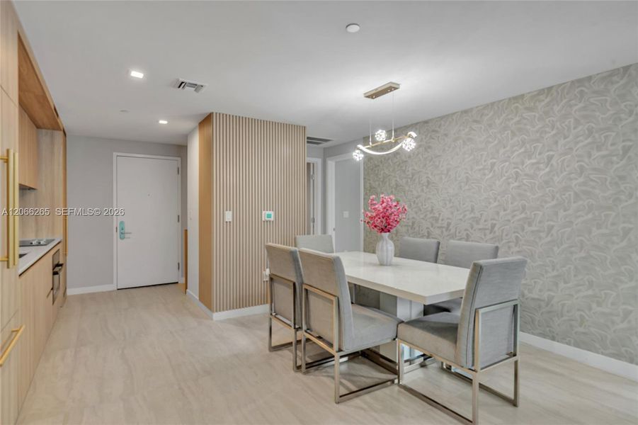 Furnished interior view inside a new home in , Miami (Image 10).
