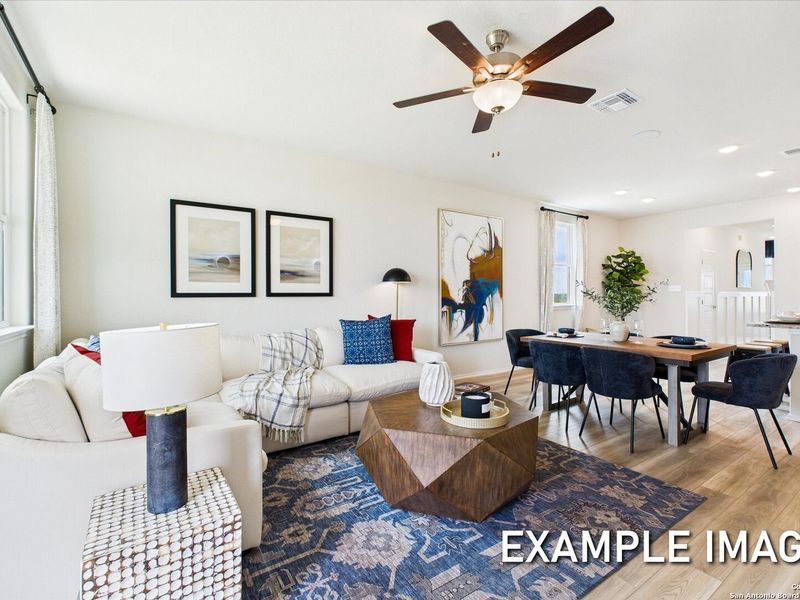 Furnished interior view inside a new home in Agave, San Antonio (Image 5).