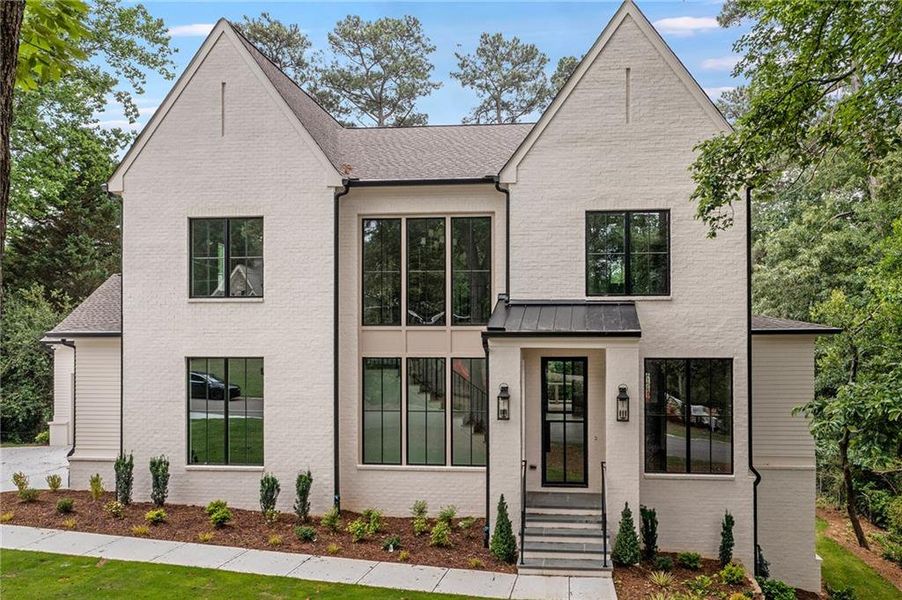 Front exterior of a new home in , Atlanta, GA, highlighting curb appeal (Image 1). Front exterior of a new home in , Atlanta, GA, highlighting curb appeal (Image 1).