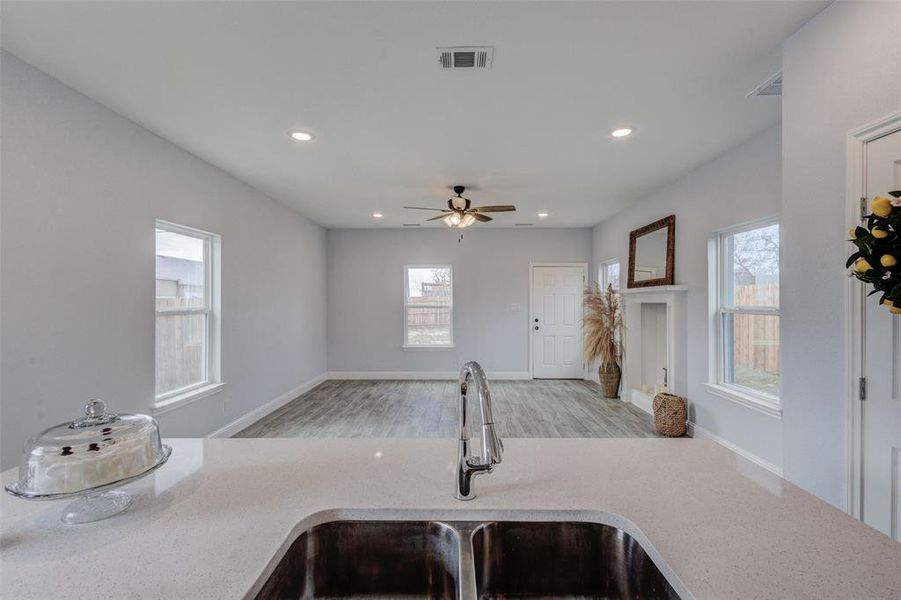 Close-up of interior finishes inside a home in , Fort Worth (Image 13).